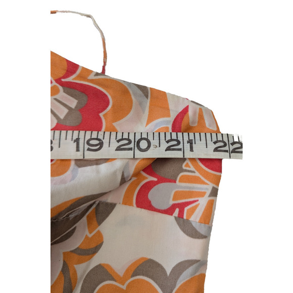 Gap Strappy Babydoll Style Top with Retro Floral Print and Smocked Back - Picture 5 of 7